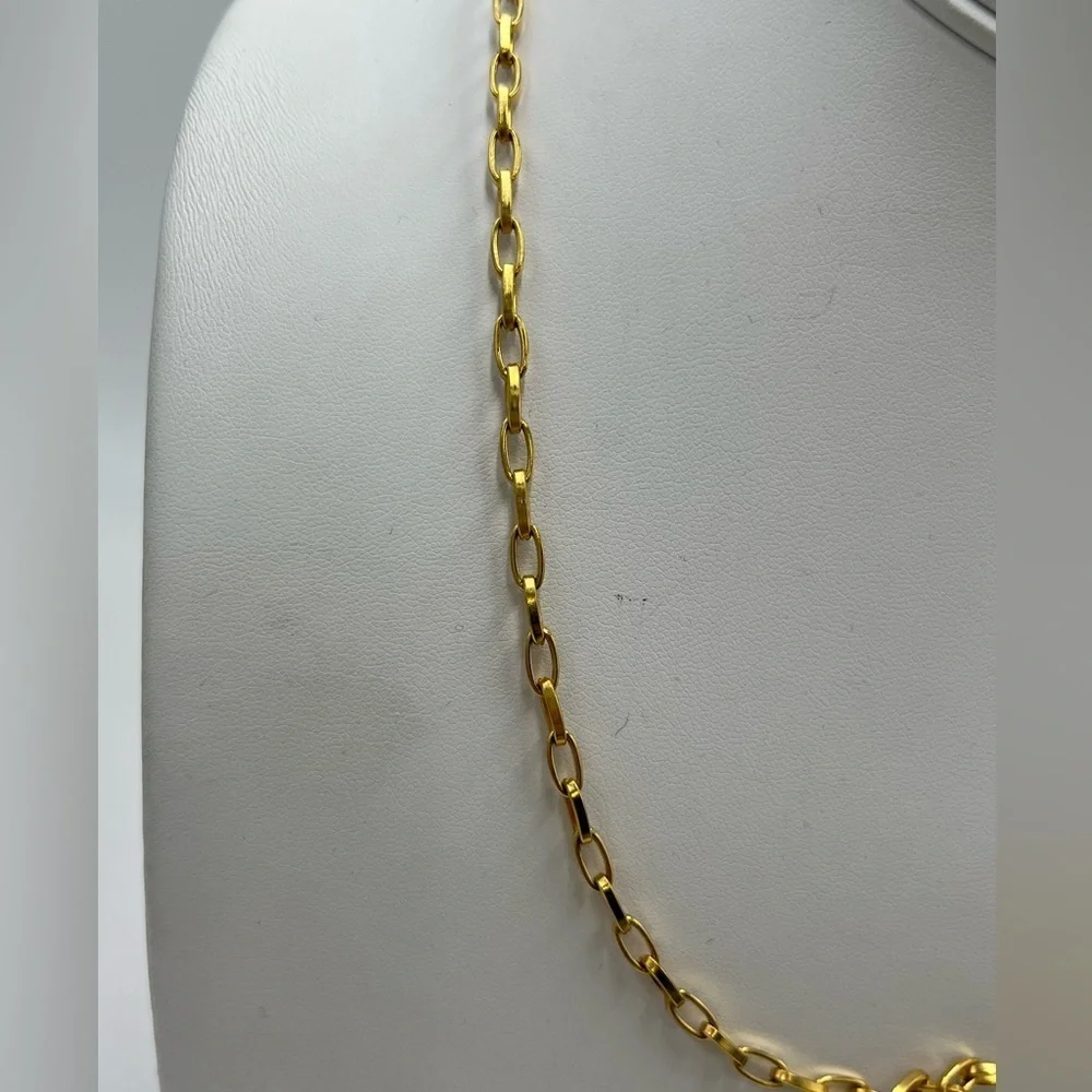Tory Burch Gold Plated‎ Long layering Chain Necklace
